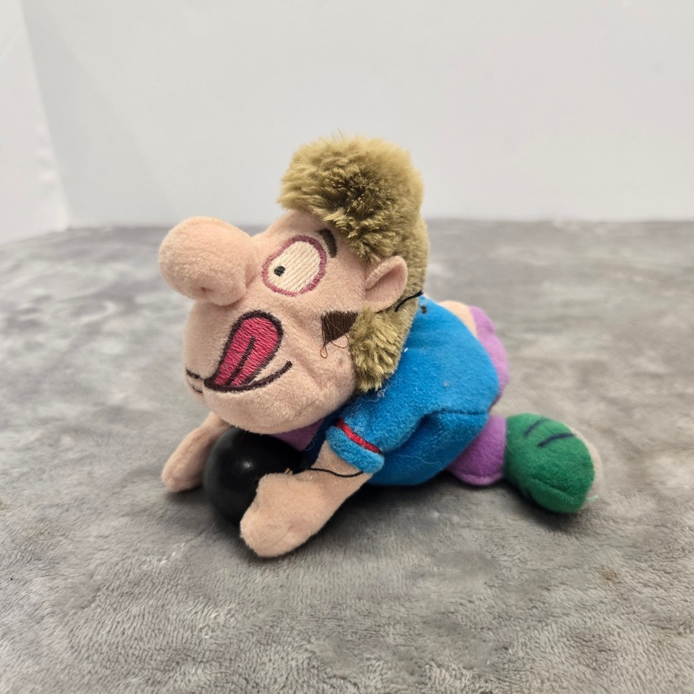 Vintage Silly Slammers Split Bowling Plush Design 48 Blue Purple 1990s Toy